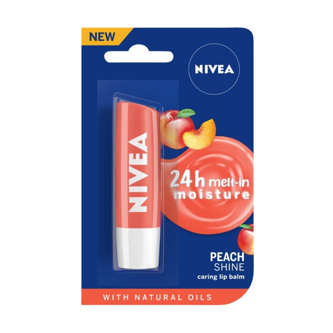 Nivea Peach Shine Lip Balm 4.8g